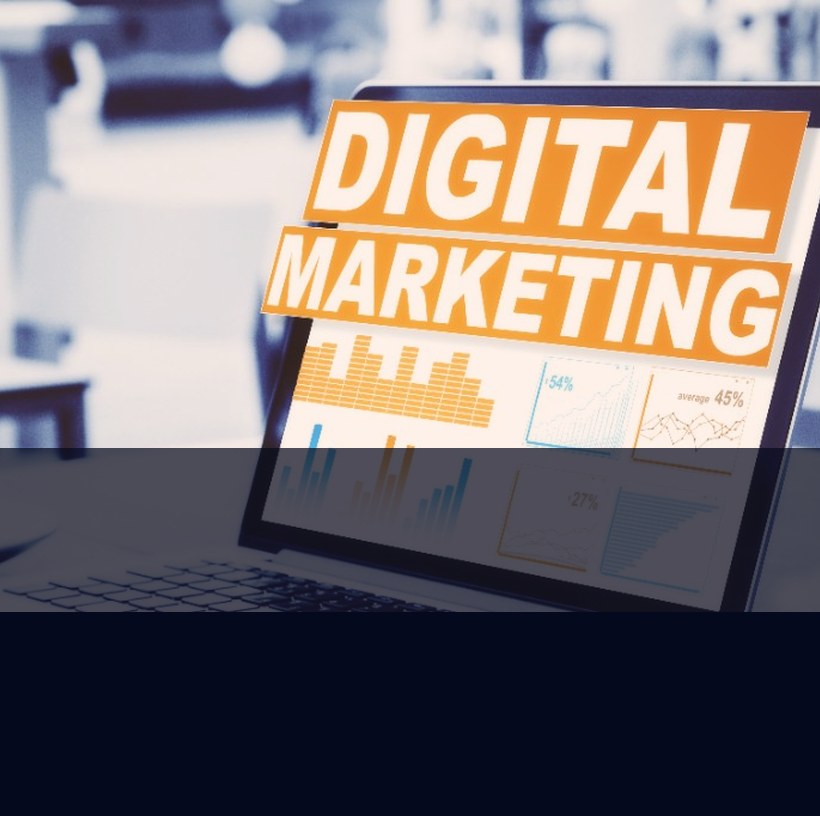 Digital marketing performance on laptop